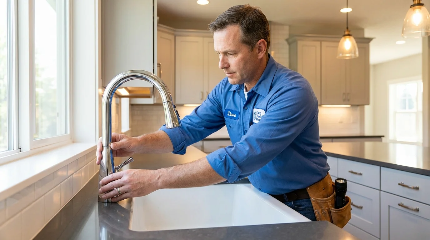 Kitchen faucet installation by Johns Plumbing LLC in Wolf Point